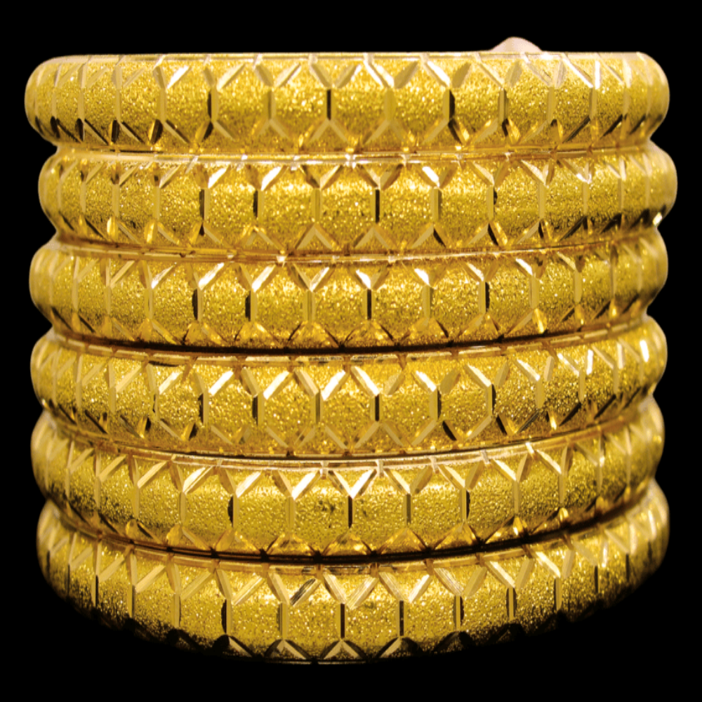 21K Gold Bangle Set (XL)